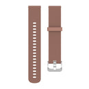 18mm Texture Silicone Wrist Strap Watch Band for Fossil Female Sport / Charter HR / Gen 4 Q Venture HR (Brown)