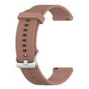 18mm Texture Silicone Wrist Strap Watch Band for Fossil Female Sport / Charter HR / Gen 4 Q Venture HR (Brown)