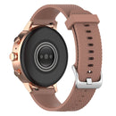 18mm Texture Silicone Wrist Strap Watch Band for Fossil Female Sport / Charter HR / Gen 4 Q Venture HR (Brown)