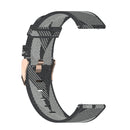 20mm Stripe Weave Nylon Wrist Strap Watch Band for Garmin Venu, Vivomove 3, Vivoactive 3, Forerunner 245 / 645(Grey)