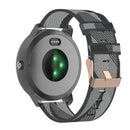 20mm Stripe Weave Nylon Wrist Strap Watch Band for Garmin Venu, Vivomove 3, Vivoactive 3, Forerunner 245 / 645(Grey)