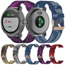 20mm Stripe Weave Nylon Wrist Strap Watch Band for Garmin Venu, Vivomove 3, Vivoactive 3, Forerunner 245 / 645(Grey)