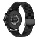 22mm Metal Mesh Wrist Strap Watch Band for Fossil Gen 5 Carlyle / Gen 5 Julianna / Gen 5 Garrett / Gen 5 Carlyle HR (Black)