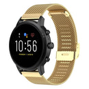 22mm Metal Mesh Wrist Strap Watch Band for Fossil Gen 5 Carlyle / Gen 5 Julianna / Gen 5 Garrett / Gen 5 Carlyle HR (Gold)