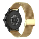 22mm Metal Mesh Wrist Strap Watch Band for Fossil Gen 5 Carlyle / Gen 5 Julianna / Gen 5 Garrett / Gen 5 Carlyle HR (Gold)