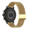22mm Metal Mesh Wrist Strap Watch Band for Fossil Gen 5 Carlyle / Gen 5 Julianna / Gen 5 Garrett / Gen 5 Carlyle HR (Gold)