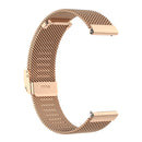 22mm Metal Mesh Wrist Strap Watch Band for Fossil Gen 5 Carlyle / Gen 5 Julianna / Gen 5 Garrett / Gen 5 Carlyle HR (Rose Gold)