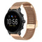 22mm Metal Mesh Wrist Strap Watch Band for Fossil Gen 5 Carlyle / Gen 5 Julianna / Gen 5 Garrett / Gen 5 Carlyle HR (Rose Gold)