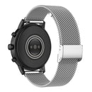 22mm Metal Mesh Wrist Strap Watch Band for Fossil Gen 5 Carlyle / Gen 5 Julianna / Gen 5 Garrett / Gen 5 Carlyle HR(Silver)