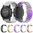 22mm Steel Wrist Strap Watch Band for Fossil Hybrid Smartwatch HR, Male Gen 4 Explorist HR / Male Sport(Silver)