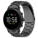 22mm Steel Wrist Strap Watch Band for Fossil Gen 5 Carlyle, Gen 5 Julianna, Gen 5 Garrett, Gen 5 Carlyle HR(Black)