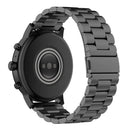 22mm Steel Wrist Strap Watch Band for Fossil Gen 5 Carlyle, Gen 5 Julianna, Gen 5 Garrett, Gen 5 Carlyle HR(Black)