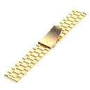 22mm Steel Wrist Strap Watch Band for Fossil Gen 5 Carlyle, Gen 5 Julianna, Gen 5 Garrett, Gen 5 Carlyle HR (Gold)