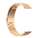 22mm Steel Wrist Strap Watch Band for Fossil Gen 5 Carlyle, Gen 5 Julianna, Gen 5 Garrett, Gen 5 Carlyle HR (Rose Gold)