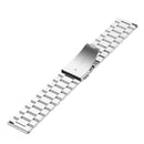 22mm Steel Wrist Strap Watch Band for Fossil Gen 5 Carlyle, Gen 5 Julianna, Gen 5 Garrett, Gen 5 Carlyle HR(Silver)
