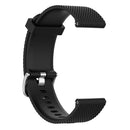 22mm Texture Silicone Wrist Strap Watch Band for Fossil Gen 5 Carlyle, Gen 5 Julianna, Gen 5 Garrett, Gen 5 Carlyle HR(Black)