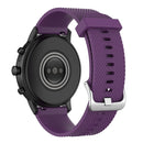 22mm Texture Silicone Wrist Strap Watch Band for Fossil Gen 5 Carlyle, Gen 5 Julianna, Gen 5 Garrett, Gen 5 Carlyle HR (Dark Purple)