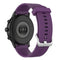 22mm Texture Silicone Wrist Strap Watch Band for Fossil Gen 5 Carlyle, Gen 5 Julianna, Gen 5 Garrett, Gen 5 Carlyle HR (Dark Purple)