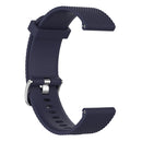 22mm Texture Silicone Wrist Strap Watch Band for Fossil Gen 5 Carlyle, Gen 5 Julianna, Gen 5 Garrett, Gen 5 Carlyle HR (Dark Blue)