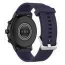 22mm Texture Silicone Wrist Strap Watch Band for Fossil Gen 5 Carlyle, Gen 5 Julianna, Gen 5 Garrett, Gen 5 Carlyle HR (Dark Blue)