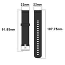 22mm Texture Silicone Wrist Strap Watch Band for Fossil Gen 5 Carlyle, Gen 5 Julianna, Gen 5 Garrett, Gen 5 Carlyle HR (Dark Blue)