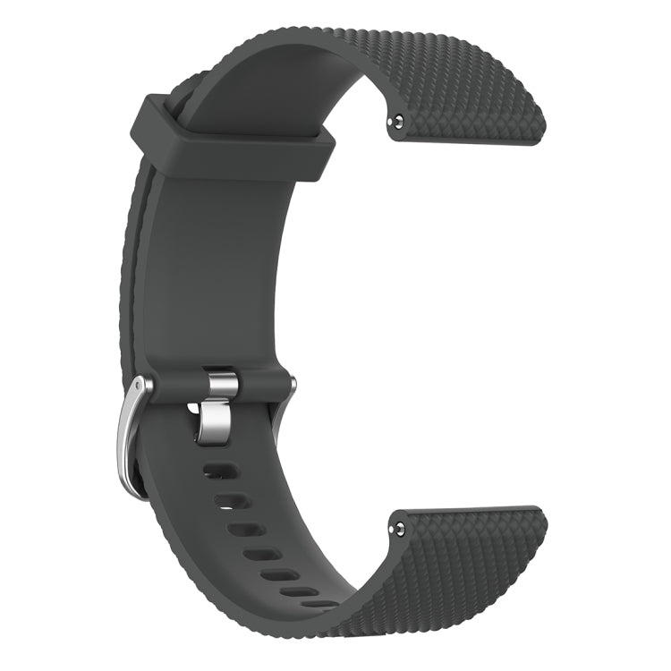 22mm Texture Silicone Wrist Strap Watch Band for Fossil Gen 5 Carlyle, Gen 5 Julianna, Gen 5 Garrett, Gen 5 Carlyle HR (Grey)