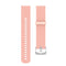 22mm Texture Silicone Wrist Strap Watch Band for Fossil Gen 5 Carlyle, Gen 5 Julianna, Gen 5 Garrett, Gen 5 Carlyle HR(Pink)