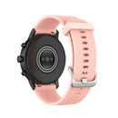 22mm Texture Silicone Wrist Strap Watch Band for Fossil Gen 5 Carlyle, Gen 5 Julianna, Gen 5 Garrett, Gen 5 Carlyle HR(Pink)