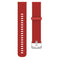 22mm Texture Silicone Wrist Strap Watch Band for Fossil Gen 5 Carlyle, Gen 5 Julianna, Gen 5 Garrett, Gen 5 Carlyle HR (Red)