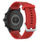 22mm Texture Silicone Wrist Strap Watch Band for Fossil Gen 5 Carlyle, Gen 5 Julianna, Gen 5 Garrett, Gen 5 Carlyle HR (Red)