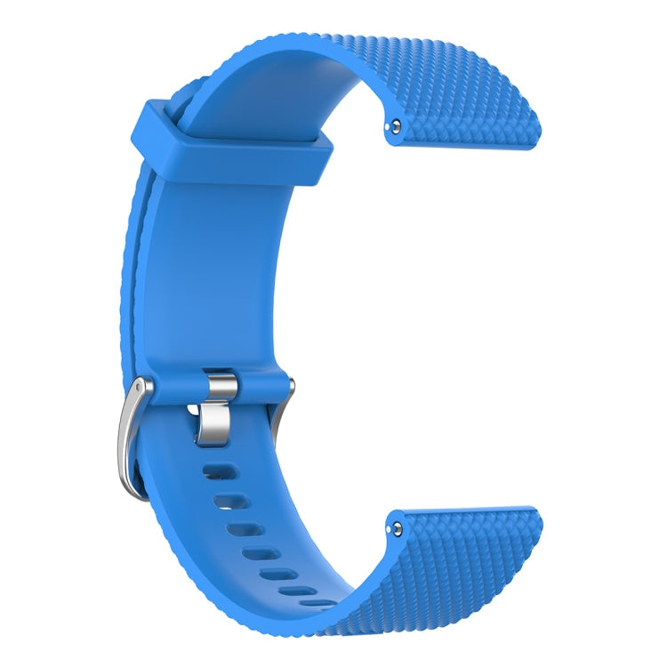 22mm Texture Silicone Wrist Strap Watch Band for Fossil Gen 5 Carlyle, Gen 5 Julianna, Gen 5 Garrett, Gen 5 Carlyle HR (Sky Blue)