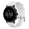 22mm Texture Silicone Wrist Strap Watch Band for Fossil Gen 5 Carlyle, Gen 5 Julianna, Gen 5 Garrett, Gen 5 Carlyle HR (White)