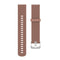 22mm Texture Silicone Wrist Strap Watch Band for Fossil Gen 5 Carlyle, Gen 5 Julianna, Gen 5 Garrett, Gen 5 Carlyle HR (Brown)