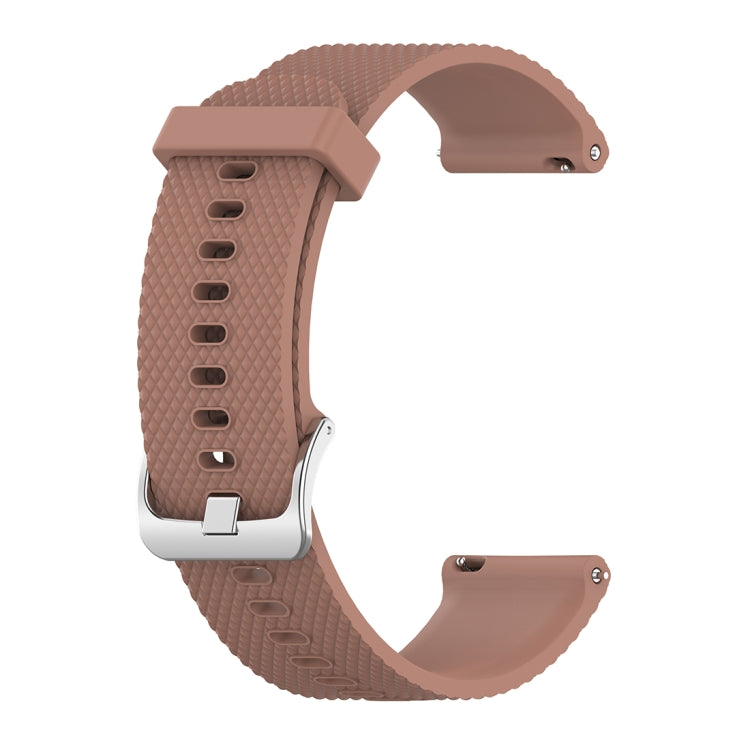 22mm Texture Silicone Wrist Strap Watch Band for Fossil Gen 5 Carlyle, Gen 5 Julianna, Gen 5 Garrett, Gen 5 Carlyle HR (Brown)