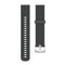 22mm Texture Silicone Wrist Strap Watch Band for Fossil Hybrid Smartwatch HR, Male Gen 4 Explorist HR, Male Sport (Grey)