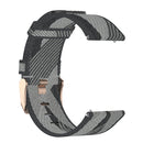 23mm Stripe Weave Nylon Wrist Strap Watch Band for Fitbit Versa 2, Fitbit Versa, Fitbit Versa Lite, Fitbit Blaze(Grey)