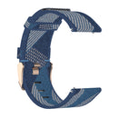 23mm Stripe Weave Nylon Wrist Strap Watch Band for Fitbit Versa 2, Fitbit Versa, Fitbit Versa Lite, Fitbit Blaze(Blue)