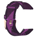 23mm Stripe Weave Nylon Wrist Strap Watch Band for Fitbit Versa 2, Fitbit Versa, Fitbit Versa Lite, Fitbit Blaze(Purple)