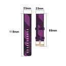 23mm Stripe Weave Nylon Wrist Strap Watch Band for Fitbit Versa 2, Fitbit Versa, Fitbit Versa Lite, Fitbit Blaze(Purple)