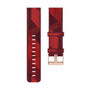 23mm Stripe Weave Nylon Wrist Strap Watch Band for Fitbit Versa 2, Fitbit Versa, Fitbit Versa Lite, Fitbit Blaze(Red)