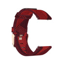 23mm Stripe Weave Nylon Wrist Strap Watch Band for Fitbit Versa 2, Fitbit Versa, Fitbit Versa Lite, Fitbit Blaze(Red)