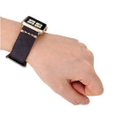 For Apple Watch Series 7 41mm / 6&SE&5&4 40mm / 3&2&1 38mm Thick Sutures Retro Genuine Leather Wrist Watch Band(Blue)