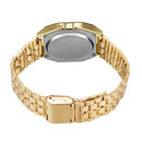 GENEVA Men Fashion Metal Band Electronic Quartz Wrist Watch (Gold)