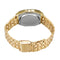 GENEVA Men Fashion Metal Band Electronic Quartz Wrist Watch (Gold)