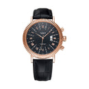422 YAZOLE Men Fashion Business Leather Band Quartz Wrist Watch( Black)