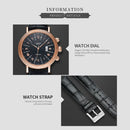 422 YAZOLE Men Fashion Business Leather Band Quartz Wrist Watch( Black)