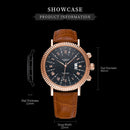 422 YAZOLE Men Fashion Business Leather Band Quartz Wrist Watch (Coffee+ Black)