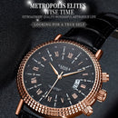 422 YAZOLE Men Fashion Business Leather Band Quartz Wrist Watch(Coffee+ Black)