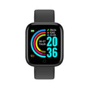 Y68 1.3 inch IPS Screen Smart Watch, IP67 Waterproof, Support Heart Rate Monitoring / Blood Pressure Monitoring / Sedentary Reminder / Sleep Monitoring (Black)