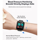Y68 1.3 inch IPS Screen Smart Watch, IP67 Waterproof, Support Heart Rate Monitoring / Blood Pressure Monitoring / Sedentary Reminder / Sleep Monitoring (Silver+Black)
